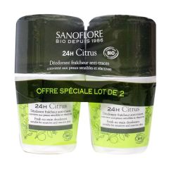 Sanoflore Deo Bille Vent De Citrus 2X50Ml