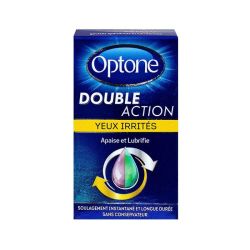 Optone Double Action Yeux Irrites Fl 10Ml