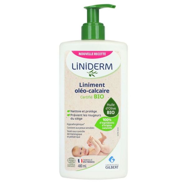 Liniderm Liniment Cert Bio 480Ml  Pompe