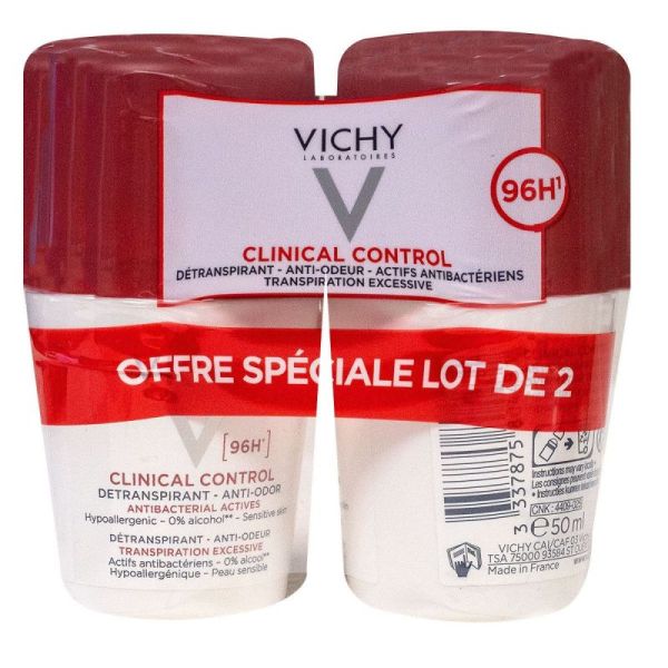 Vichy Detranspir 96H 2X50Ml