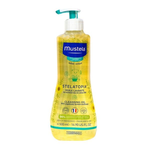 Mustela Stelatopia Huil Lav Fl500Ml 1