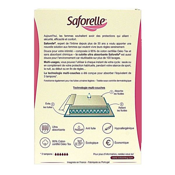 Saforelle Culot Absorb Noi M 1