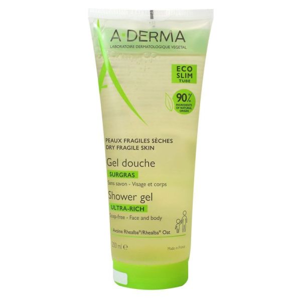 A-Derma Indisp Gel Dch S/G Tb200Ml 1