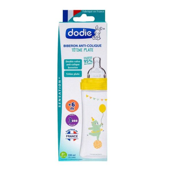 Dodie Bib 330Ml T Pla3 Cir Jau1