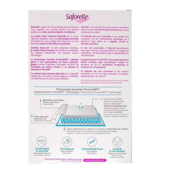 Saforelle Culot Fuit Urin L 1