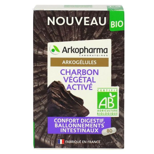 Arkogelules Charbon Vegetal Bio 80 Gel