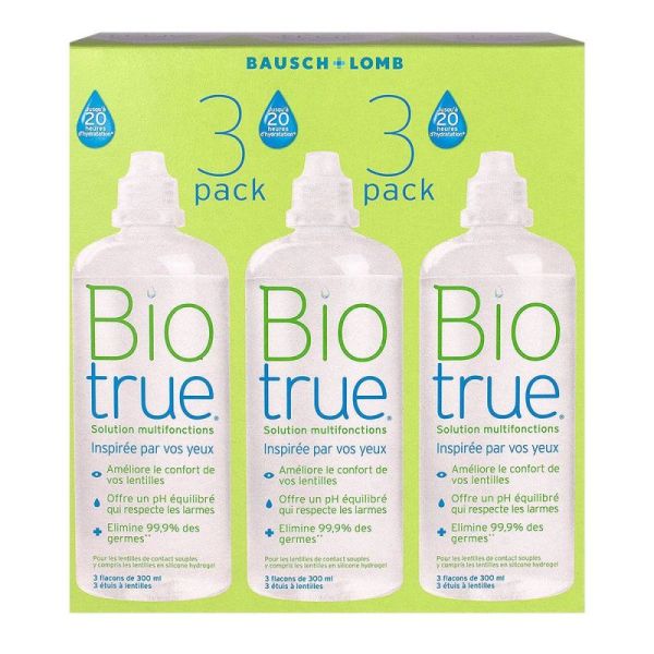 Biotrue Pack Eco Sol Fl300Ml 3