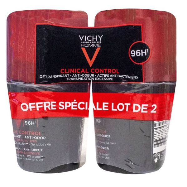 Vichy Hom Detransp Clinical Contr 2X50Ml