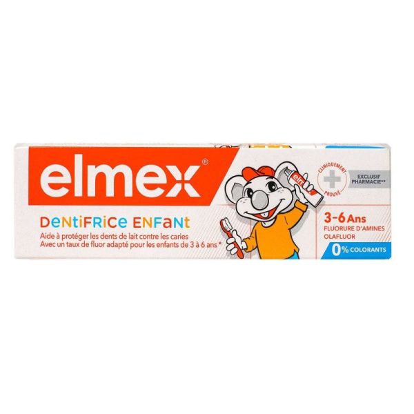 Elmex Dent Enf 3-6Ans Tb50Ml 1