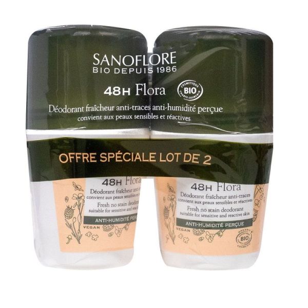 Sanoflore Deo Bille 24H Nuag Fraic 2X50Ml