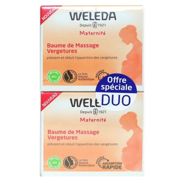 Weleda Baume Massage Vergetures 2X150Ml