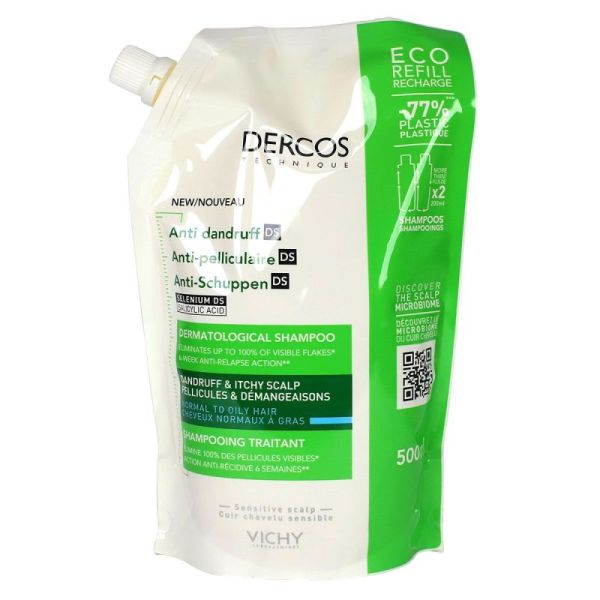 Vichy Shp A-Pellicul Gras Eco Rech 500Ml