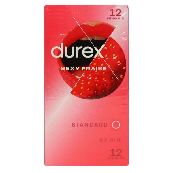 Durex Fun Sexy Fraise Bt12