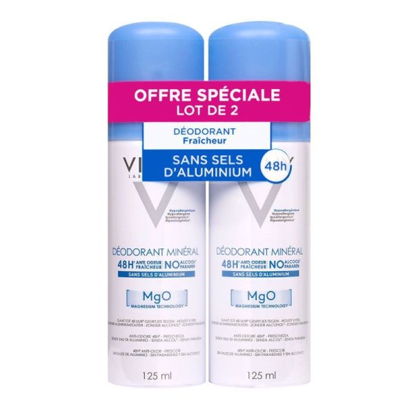 Vichy Deo Spray 48H 125Mlx2