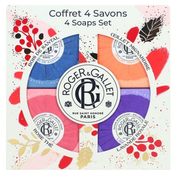 Rg Coff Noel Savons Sant/Oeill/Rose/Lavan