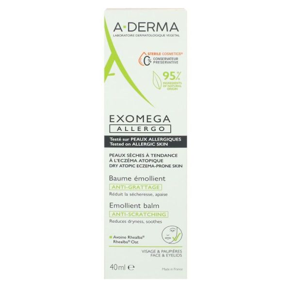 A-Derma Exomega Allergo Baume 40Ml